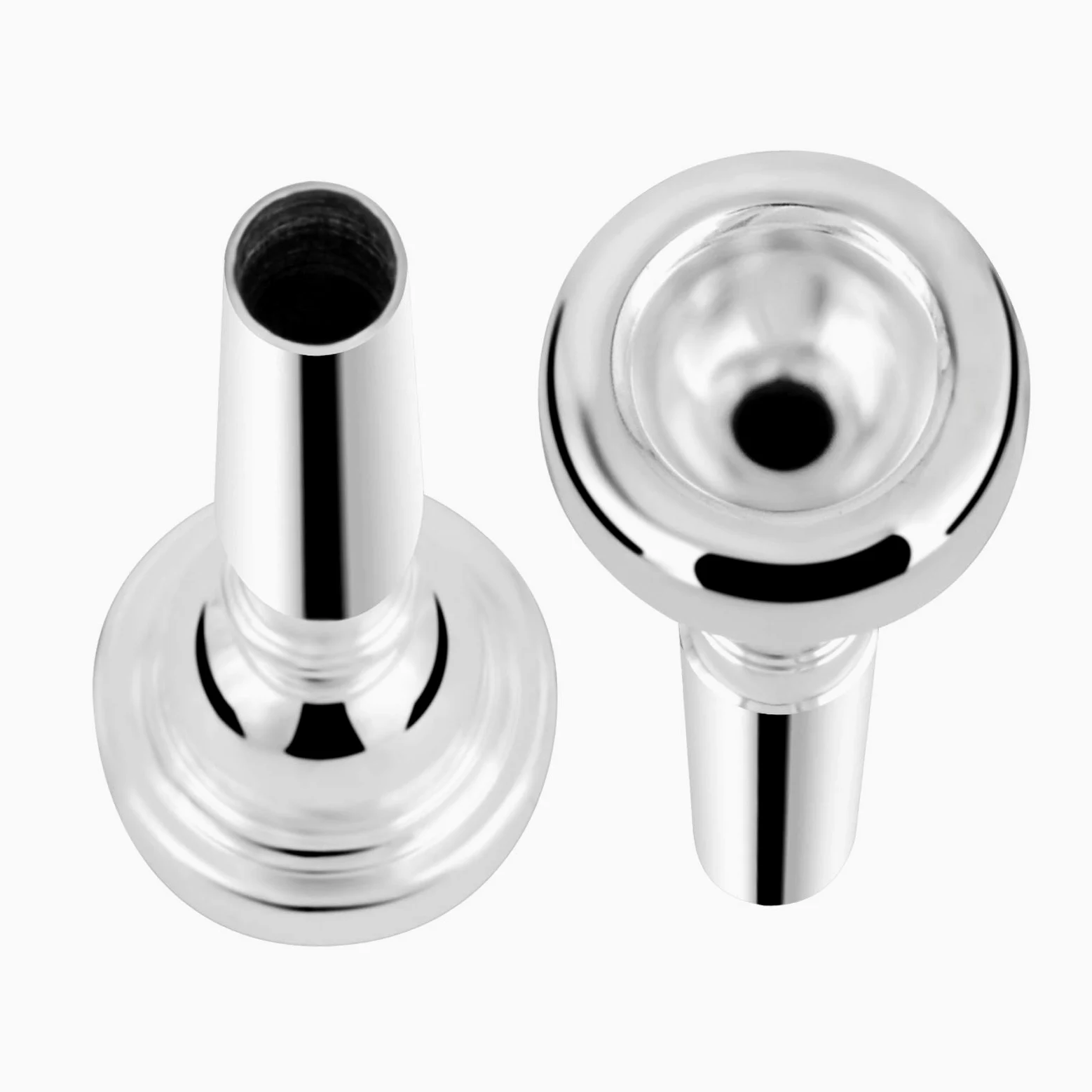 EastRock Bocchino per tromba placcato argento 3C, Bb tromba di ricambio in ottone per principianti giocatori professionisti (3C)