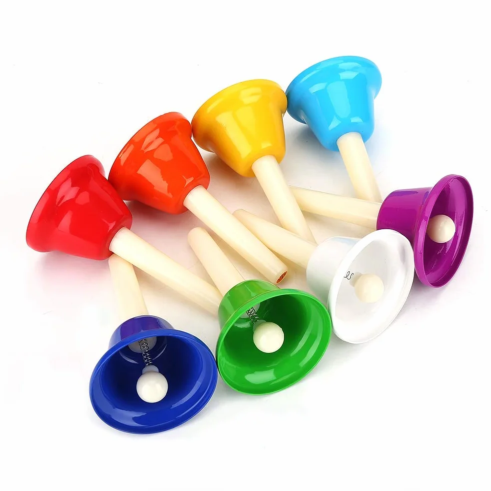 Set di 8 campane diatoniche in metallo, per decorazione di nozze, orchestra per bambini, educazione musicale, musica per feste