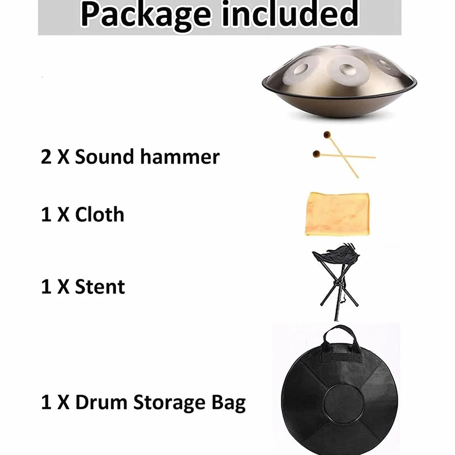 Tamburo A Mano In Acciaio Da 22 Pollici Strumento A Tamburo Handpan, Alto Livello Di Qualità, Alto Livello Di Qualità, Produce Una Risonanza Piacevole 440HZ