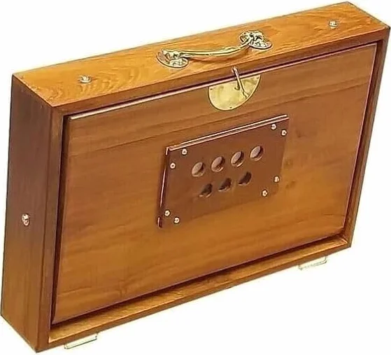 Scatola Shruti da 38,1 cm, in legno di teak, scatola Shruti per yoga, canto surpeti con sintonizzazione 432Hz
