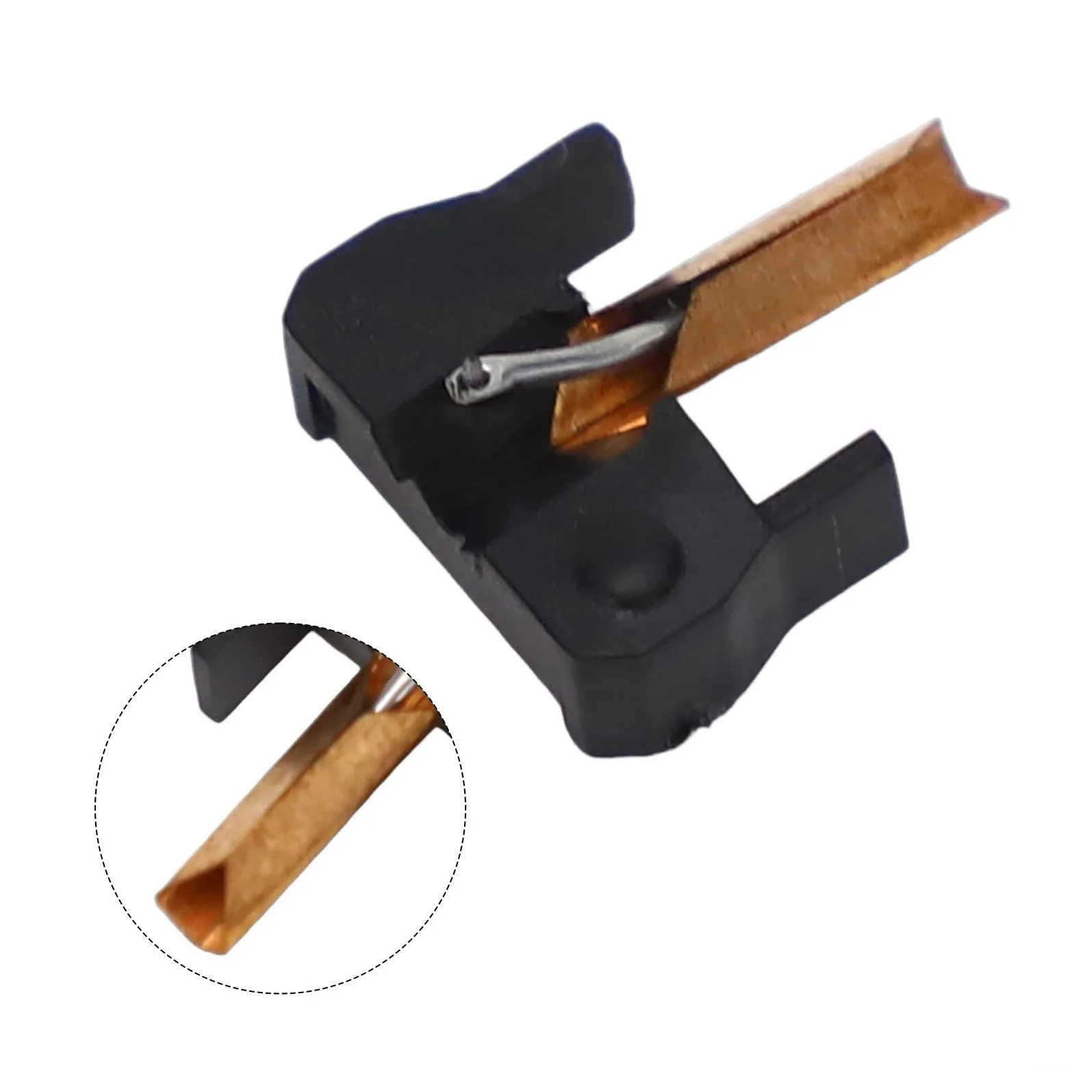 Puntina ellittica diamantata per SHURE M75ED/N75ED-2/M75-ED II, costruzione ABS, tracciamento audio migliorato, riproduzione del suono di precisione, ago di ricambio diretto per giradischi