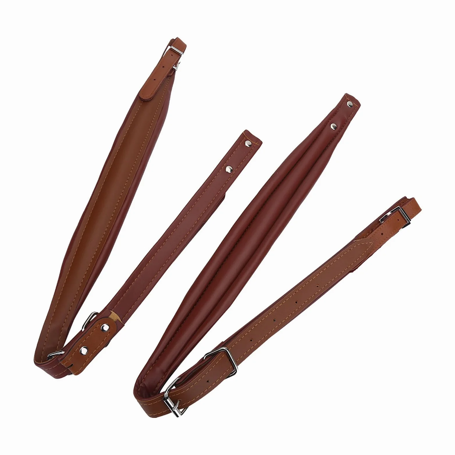 Tracolla per Fisarmonica,Cinghie Regolabili per Fisarmoniche in PU 83-110cm,per Strumenti Musicali per Fisarmonica 16-120 Bassi (caffè)