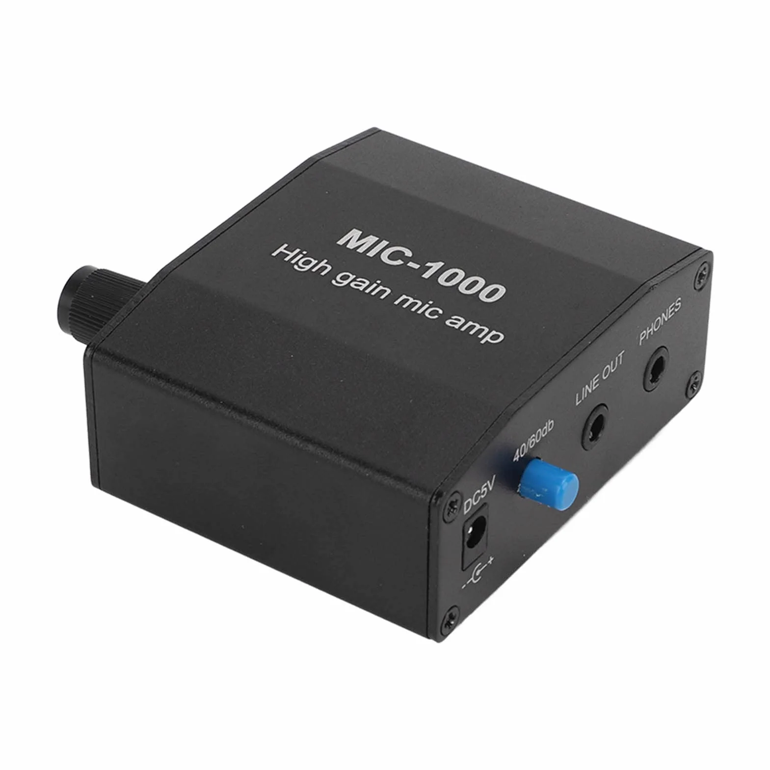 Amplificatore Per Microfono Preamplificatori Per Microfono Amplificatore Per Microfono Ad Alto Guadagno 1000 Volte Interfaccia Versatile da 3,5 Mm Per Musicisti Podcaster Vlogger Insegnanti Guida Turi