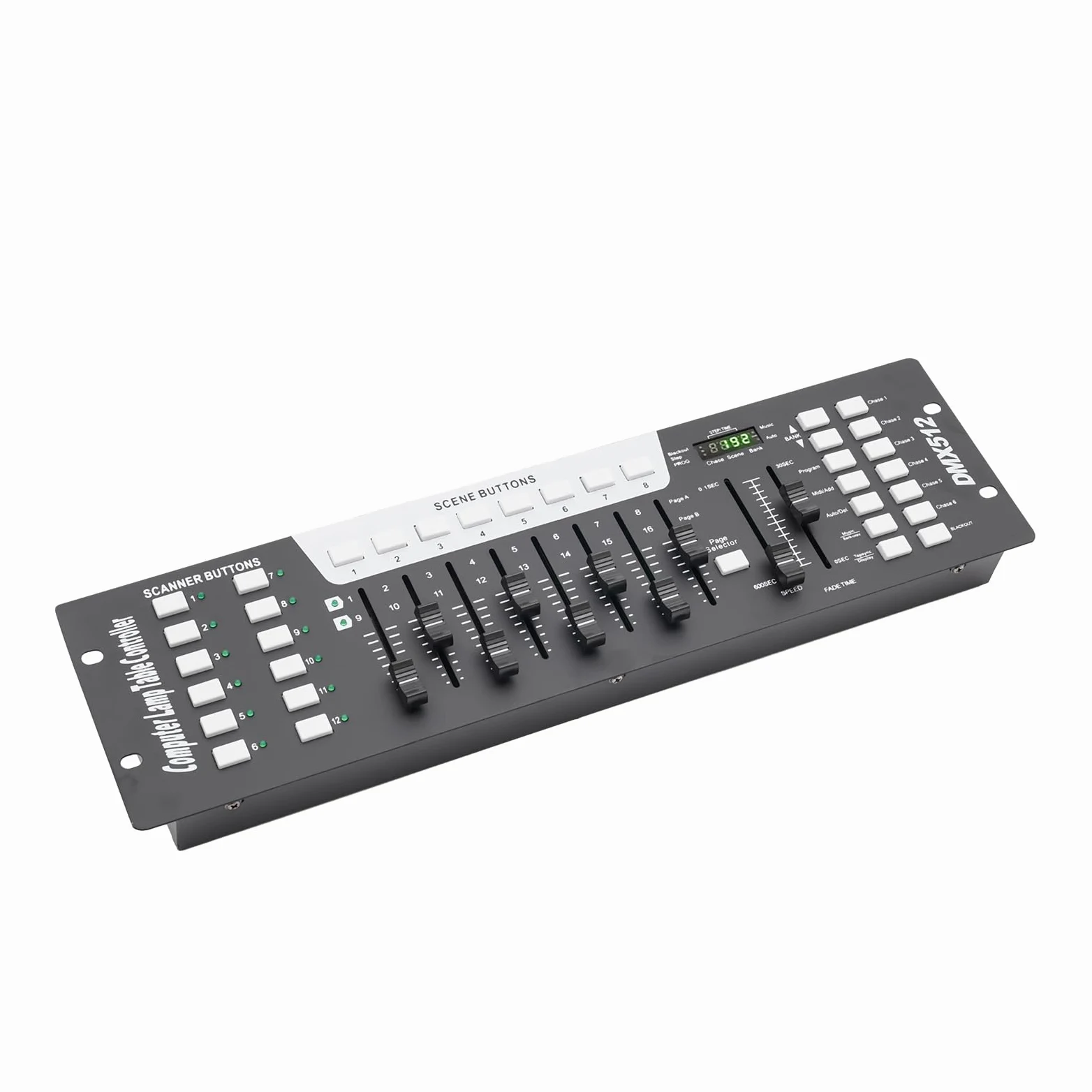 Console di mixaggio luci Dmx Controll, controller Dmx 192 canali Console DJ Dmx, controller mixer luci Dmx 512, controller di illuminazione DMX per luci a testa mobile Par Lights Fog Machine