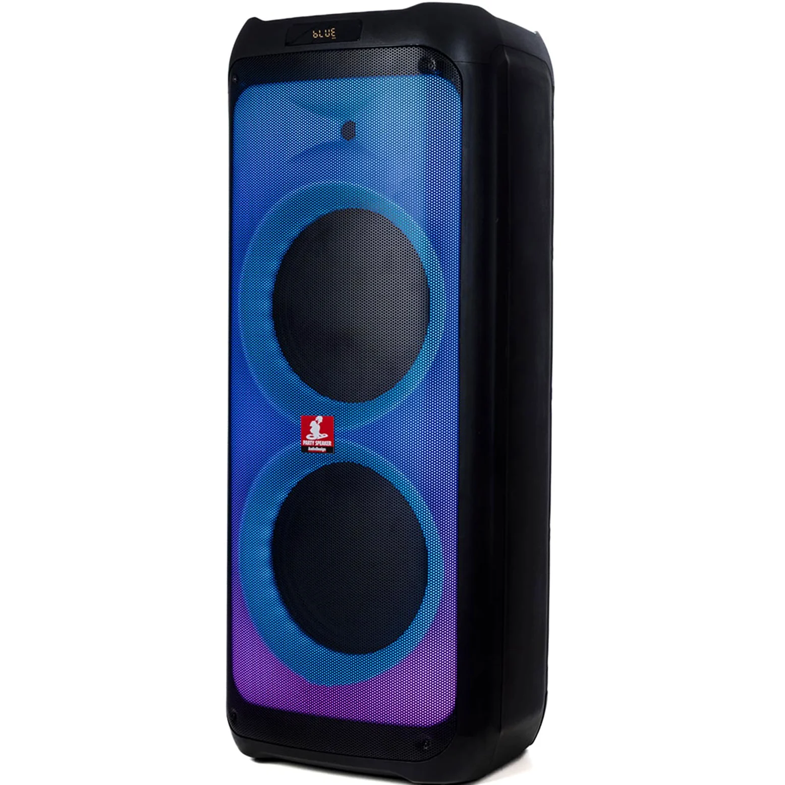 Cassa Bluetooth Professionale, 1050W, 2 Woofer 12", Batteria Ricaricabile, Radio FM, Luci LED, Microfono Incluso