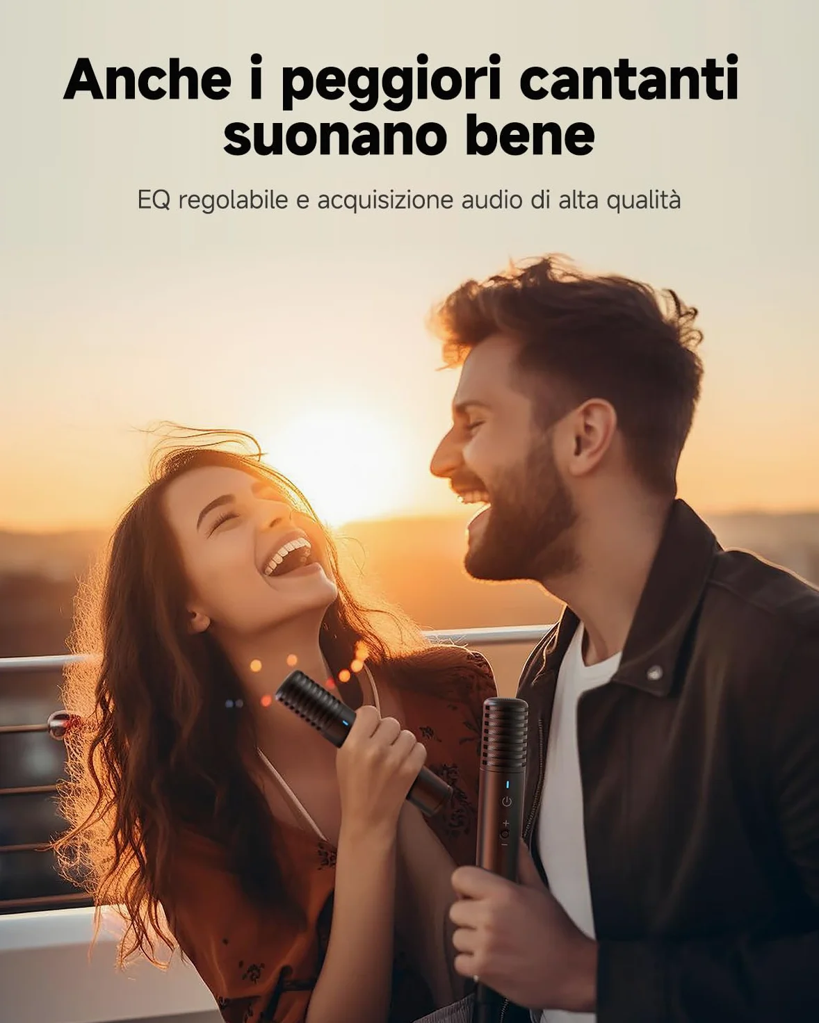 Macchina per karaoke per adulti con display testi, schermo 13,3 pollici, karaoke tutto in uno 2 microfoni wireless (nascosto autocarica), altoparlante