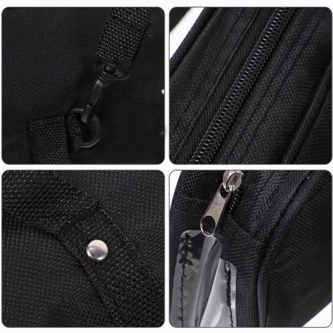 MAGICLULU Custodia Per Harmoniche Tasti Borsa Imbottita Porta Harmoniche Portatile Organizer Strumenti Musicali Nero