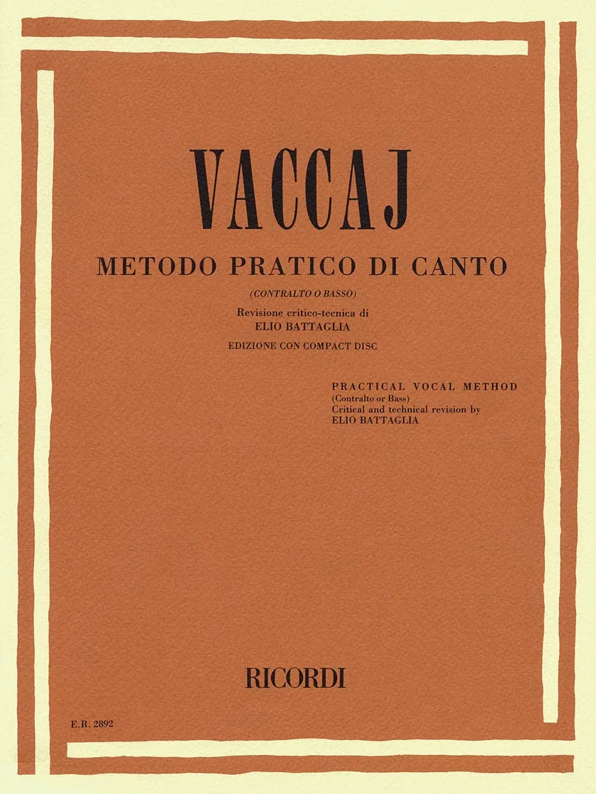 Metodo Pratico Di Canto (Contralto O Basso Con Cd)