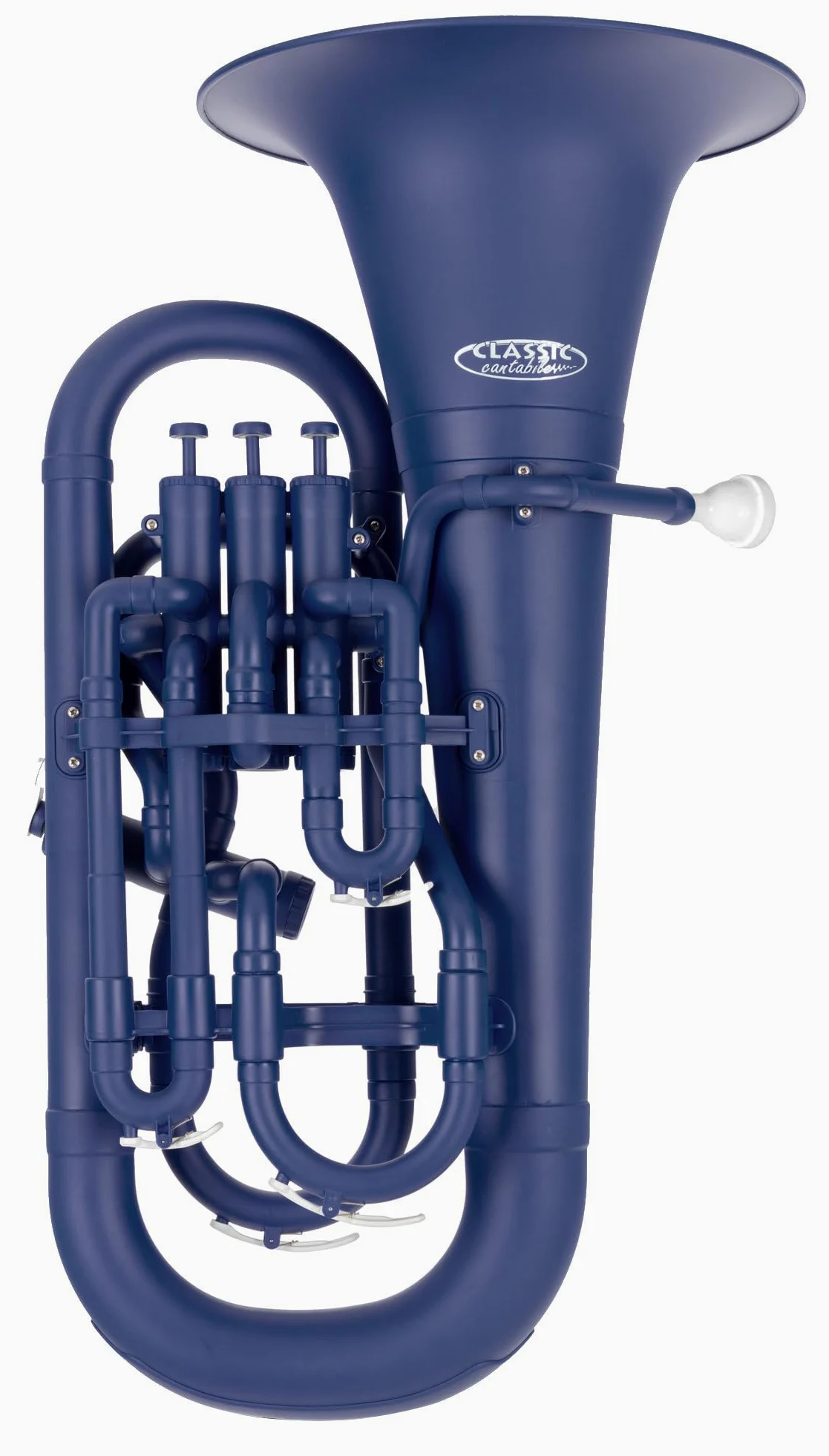 Classic Cantabile MardiBrass Euphonium Bb in Plastica - 4 Valvole in Alluminio - solo 2,2 kg di peso - con bocchino e custodia - opaco blu
