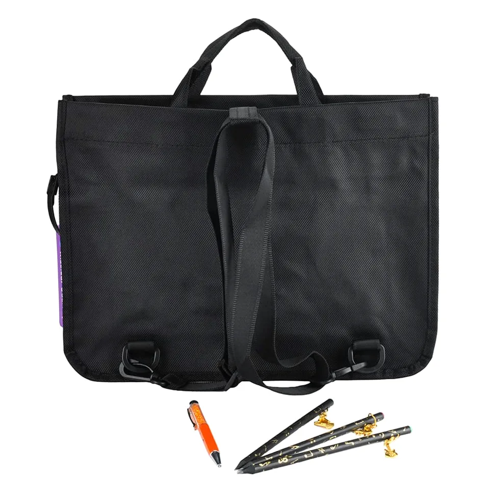 Music Bag - Borsa per la musica, in cotone spesso, con motivo musicale, motivo note, a, 1