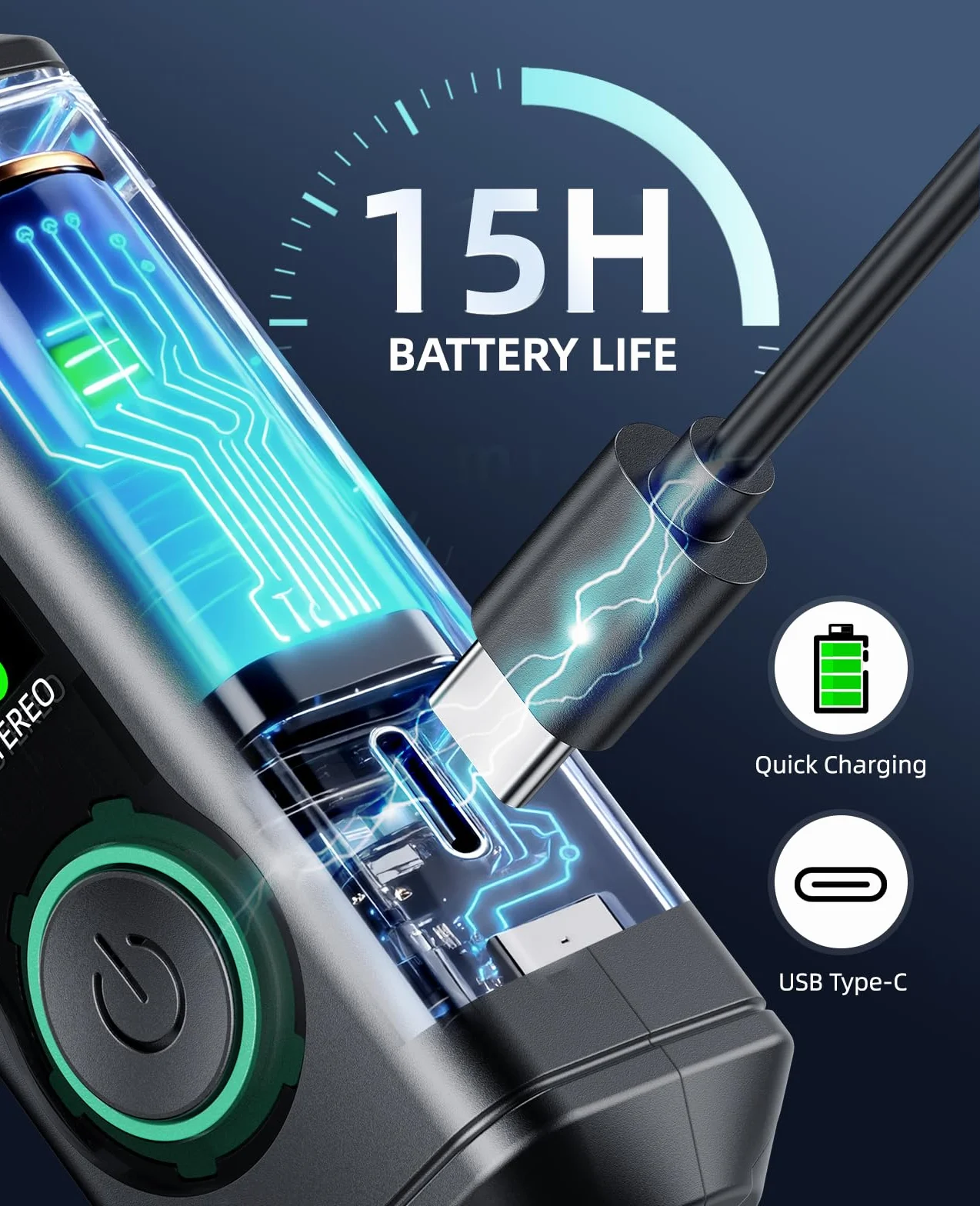 LEKATO P16 Ricevitore Bluetooth XLR, Audio Mono/Stereo, Autonomia 15 Ore, Bluetooth 5.3, 48kHz/24bit, Portata 50 m, per Mixer, DJ e Sistemi PA
