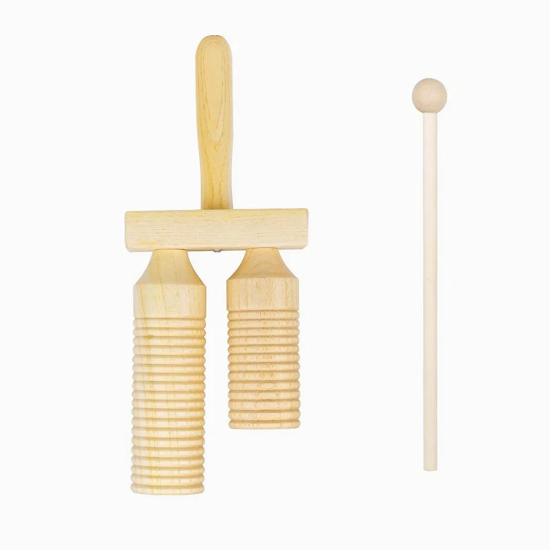 Alnicov Orff Percussion Strumento musicale con suono a tubo multi gambo in legno