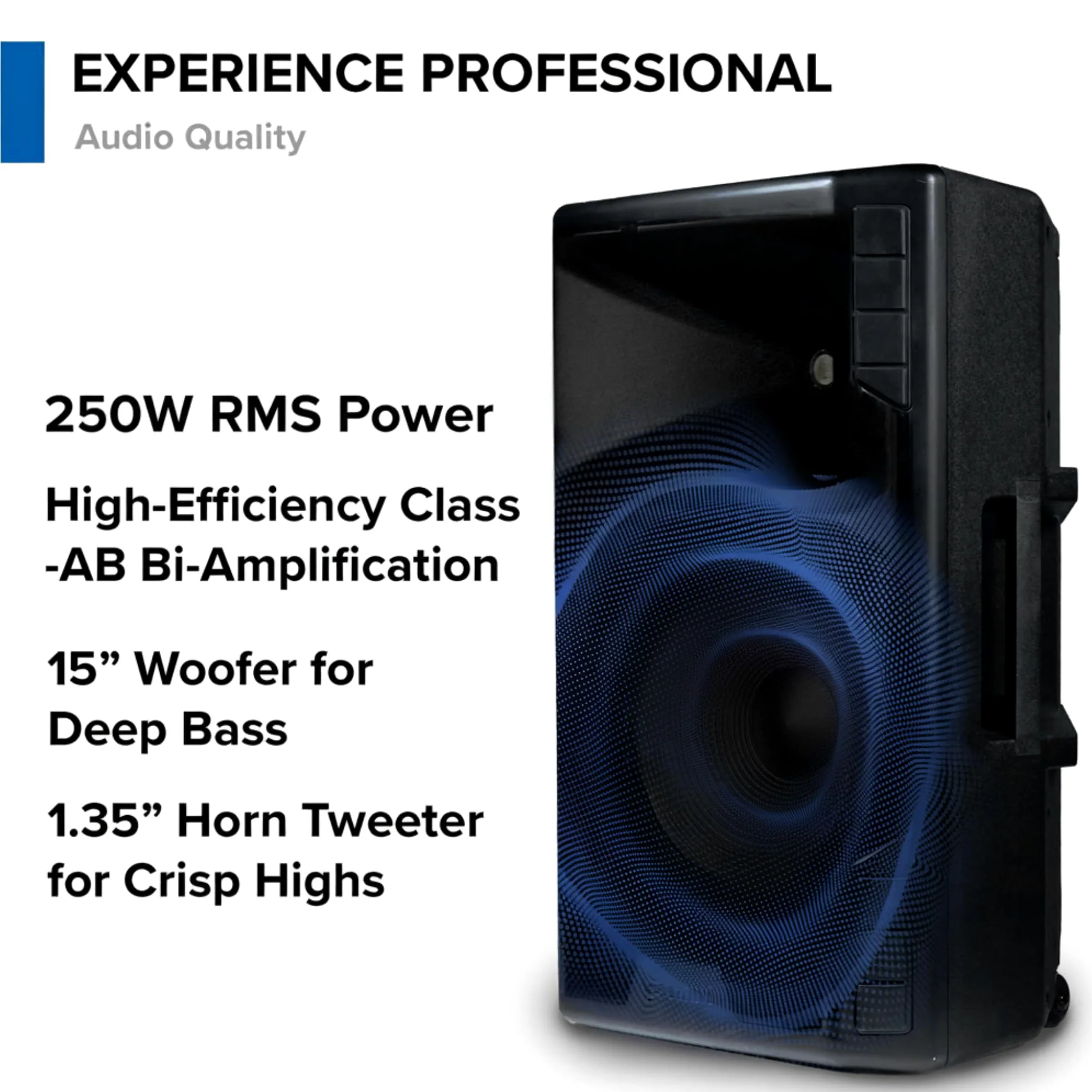 Gemini Sound GSP-5500 Altoparlante PA Bluetooth da 15 pollici 2200W