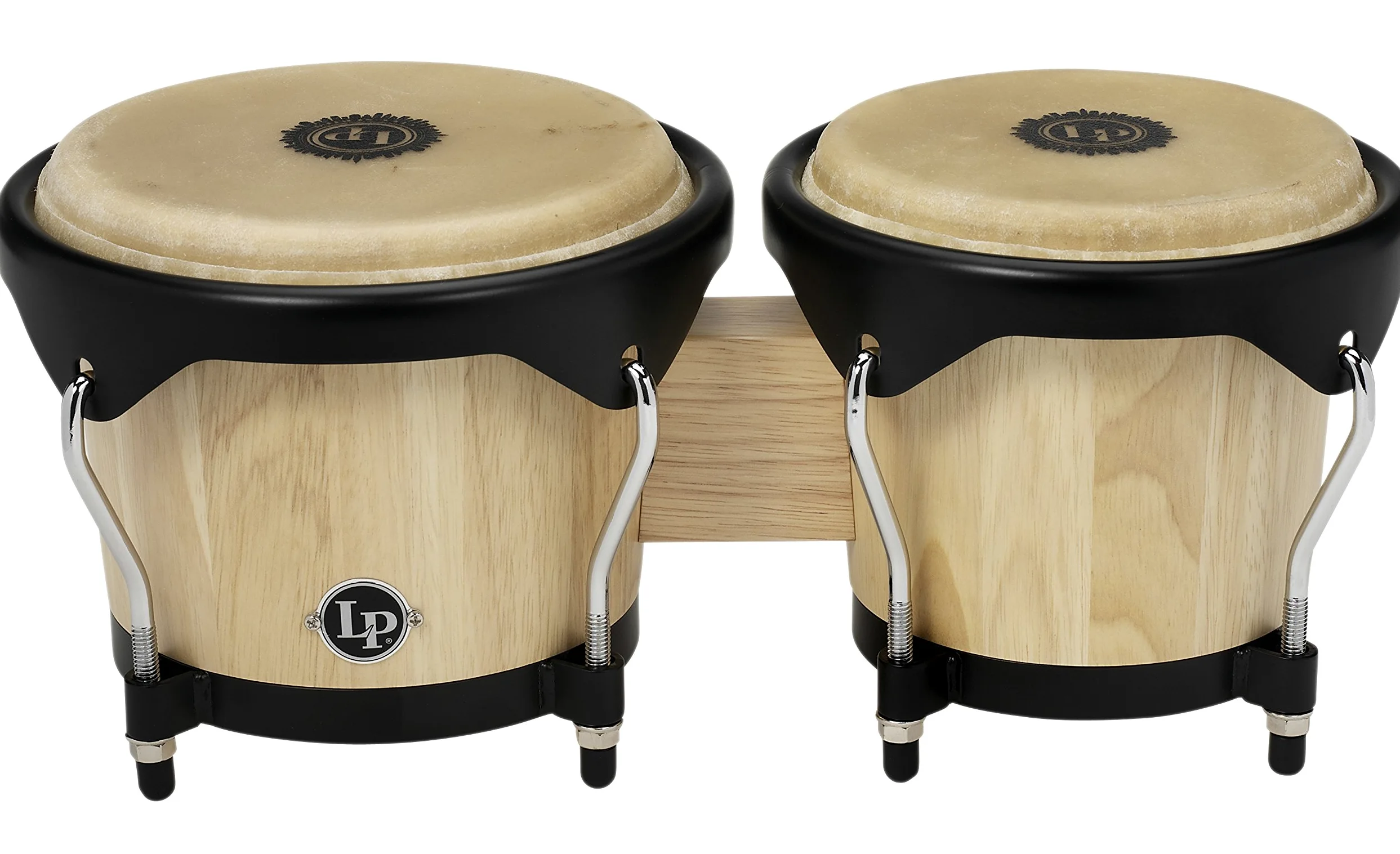 LP Latin Percussion - City Series Bongo - 6" e 7" - quercia siamese - hardware nera - naturale opaco - LP601NY-AW