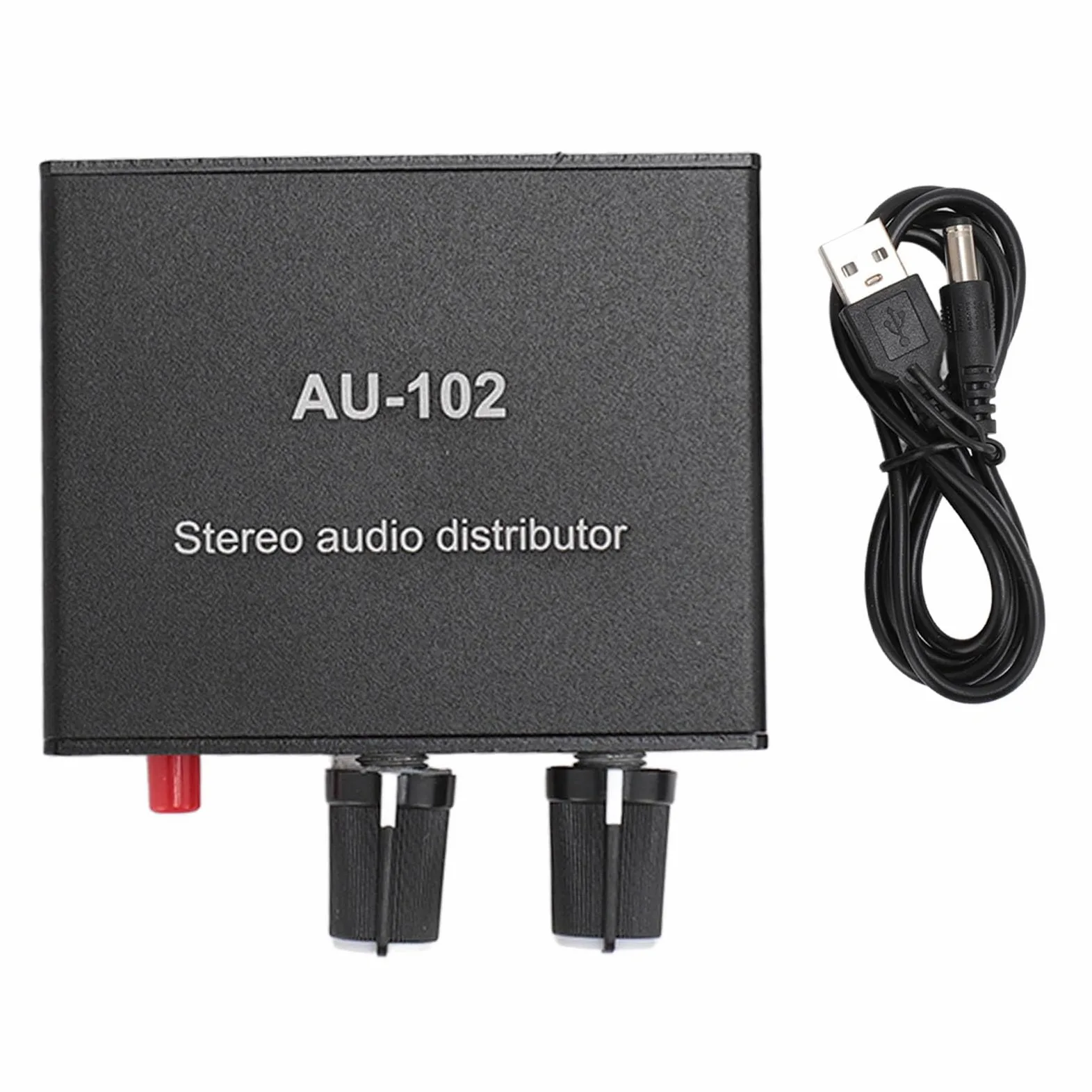 Mini Preamplificatore Microfonico, Amplificatore Audio a 2 Canali, Amplificatore Distributore Suono a Guadagno Pulito, Amplificatore Guadagno Microfono per Home Studio, Podcast