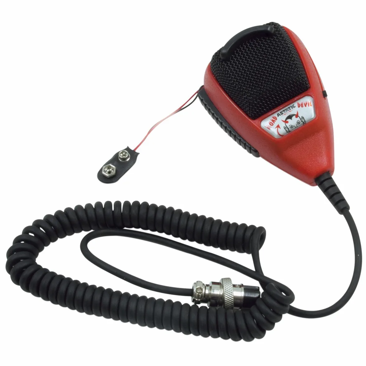 Astatic (302-10036 RD104E Road Devil Amplificato 4-Pin CB Microfono, Nero