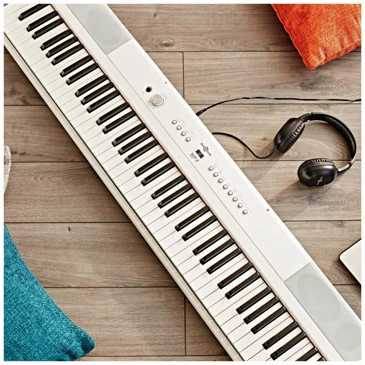 Pianoforte digitale SDP-2 88 tasti pesati bianco con supporto e panca