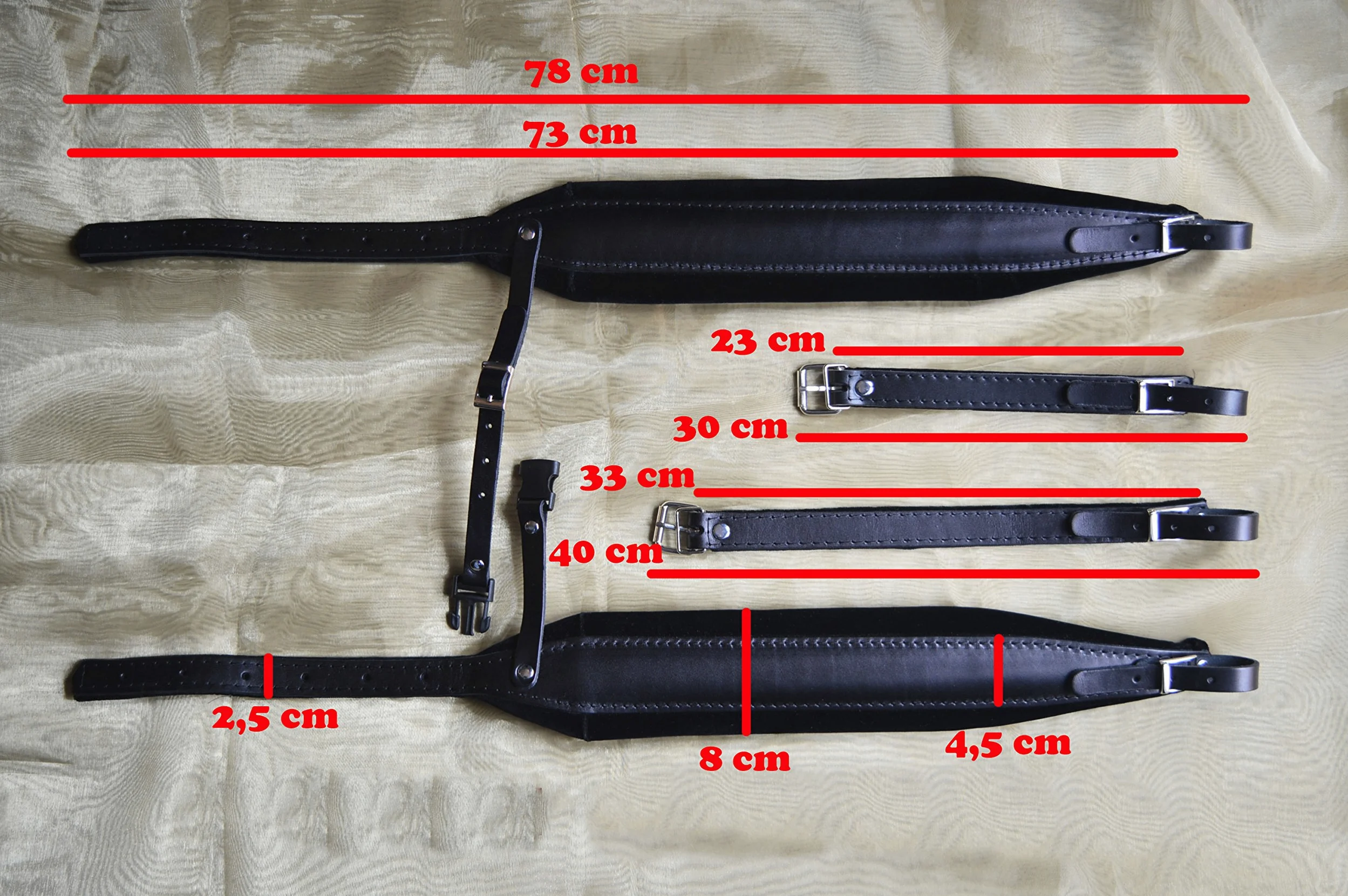 Tracolle Cinte Cinghie per fisarmonica 8 cm Professional 100% di produzione italiana