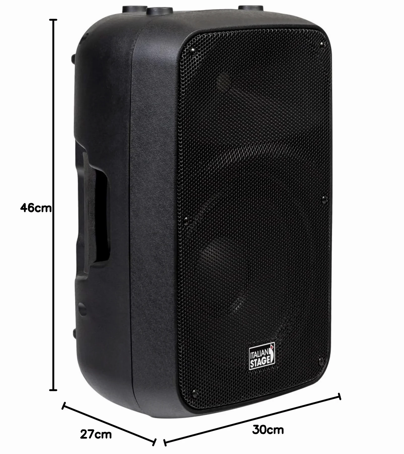 PROEL ITALIAN STAGE IS SPX10A - Diffusore Cassa attiva bi-amplificata da 300w di picco e cono da 10", per feste karaoke eventi, Nero (IS SPX10A)
