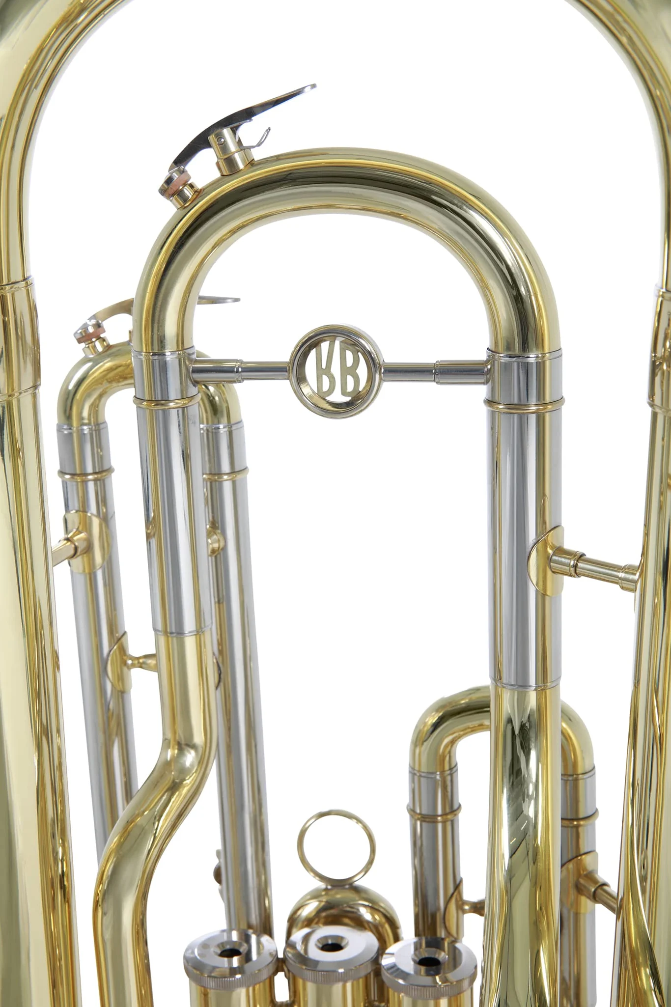 Roy Benson Bb-Euphonium EP-301 (strumento a fiato professionale, con leadpipe in ottone dorato, guide esterne in alpacca, valvole in acciaio inossidabile, con comoda custodia sagomata)