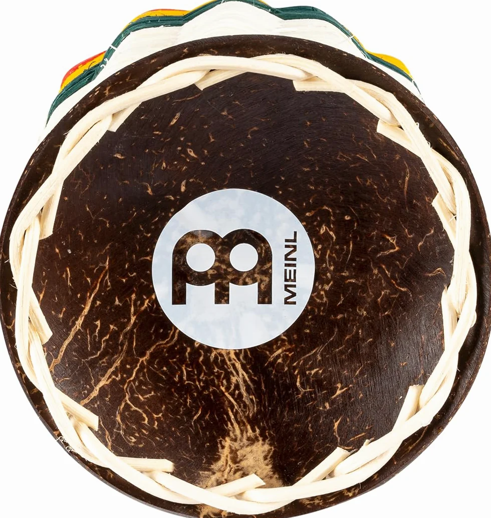 Meinl Percussion CAX3 - Caxixis/Ganza, misura grande, colore: Legno naturale, rosso, giallo, verde