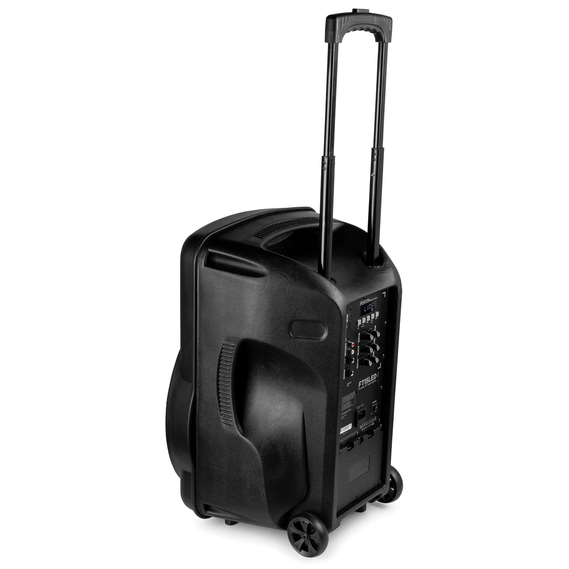 FENTON 170.161 FT10MK2 Sistema Portatile attivo da 450W, con illuminazione LED RGB Woofer da 10” con BT/USB / MP3 e Microfono UHF, Nero (450, Watt)