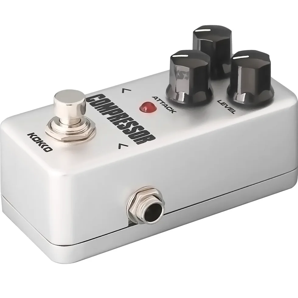 KOKKO Pedale Compressore, Mini Processore Effetto Chitarra Analogico per Chitarra Elettrica e Basso, Vero bypass (FCP2)