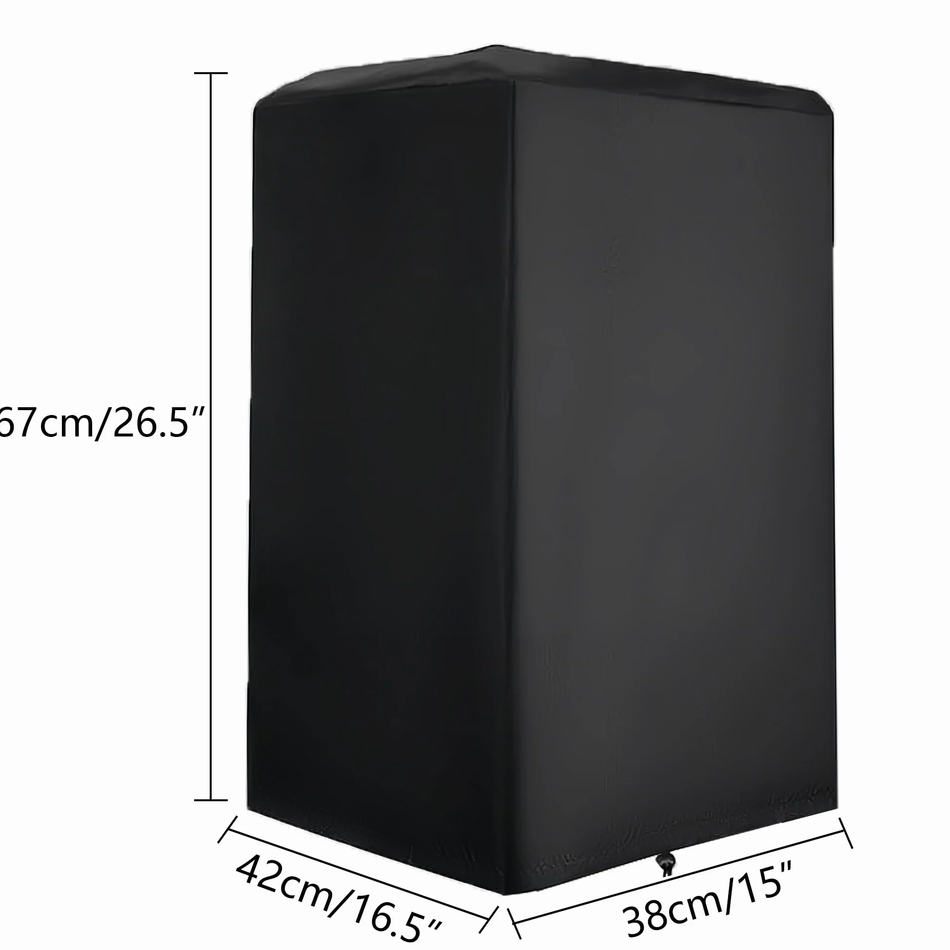Musiin Copertura per altoparlante da esterno da 30,5 cm, impermeabile, antipolvere e resistente ai raggi UV, design con chiusura a coulisse inferiore, adatta per altoparlanti PA/DJ verticali (2