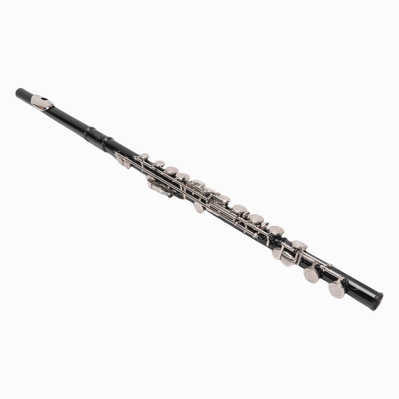 Flauto Do 16 Tasti, Flauto a Foro Aperto con Corpo in Cupronichel Tono Puro, Cuscinetti in Pelle Design Offset Tasto G con Tasto E Diviso per Principianti Studenti Adulti Lezioni di Musica