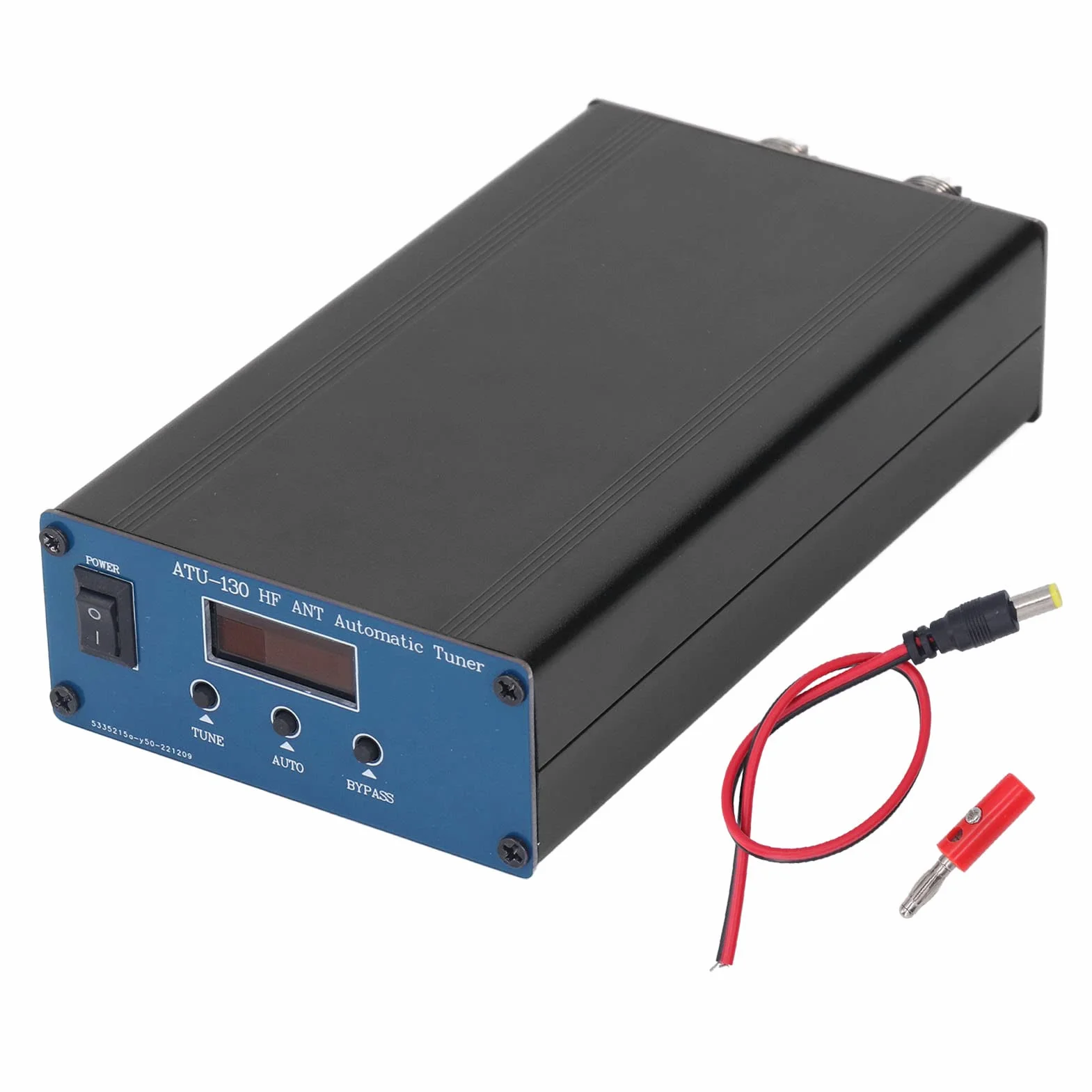 ATU-130 Accordatore D'antenna Automatico Micro Onde Corte da 200 W 1,8-50 MHz, 10-15 V CC con Display OLED, Ampia compatibilità di Frequenza e Alimentazione, Sintonizzatore