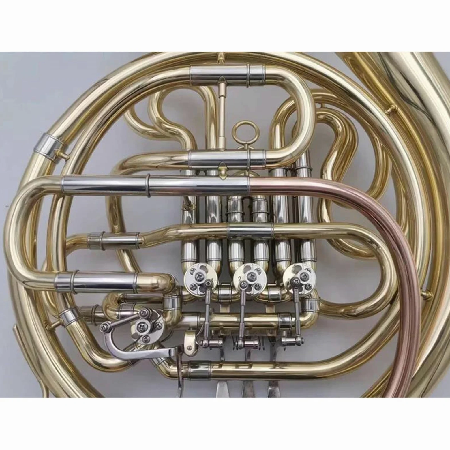 corno francese strumento musicale Corno Francese Doppio 4 Tasti Fa/Sib Strumento Musicale In Ottone Con Custodia A Forte Penetrazione