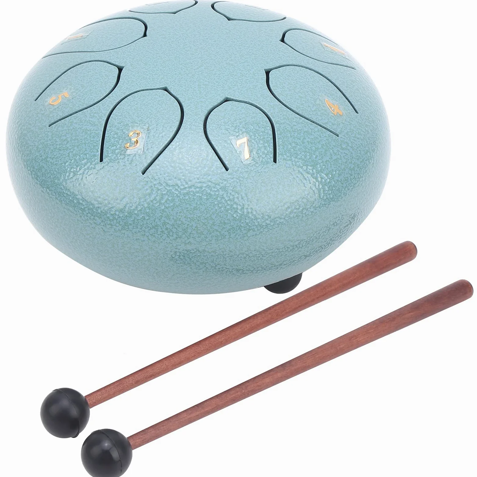 Fingerpicks Strumento a percussione, Lotus Hand Pan Drum Handpan Drum 6 pollici, strumento a percussione per concerti di intrattenimento per la formazione musicale