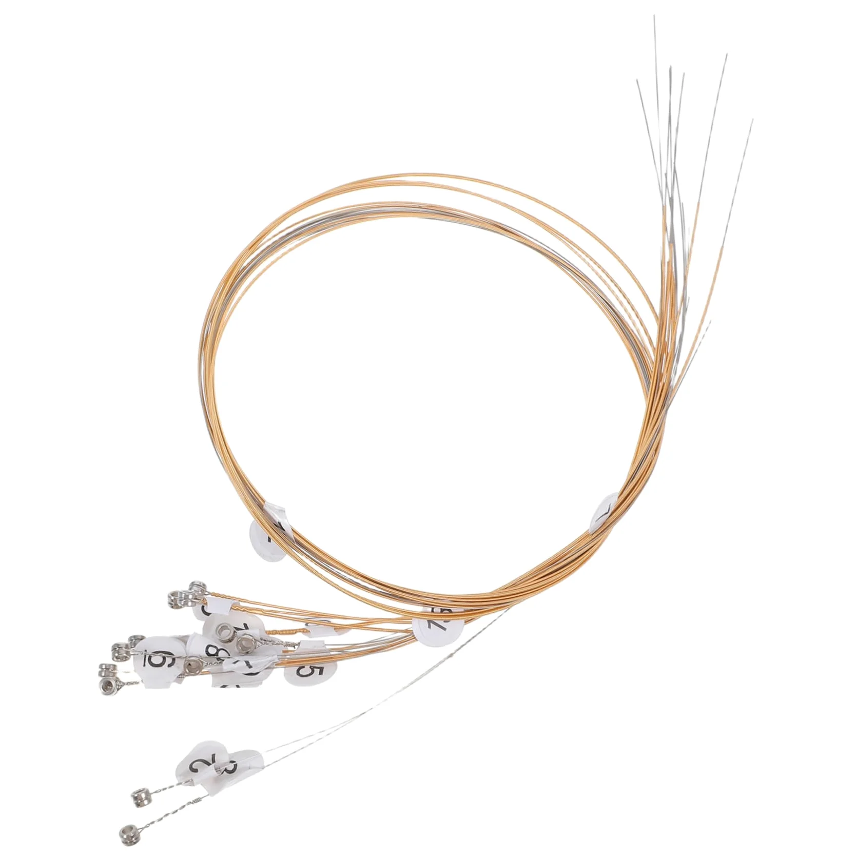 Corde per Arpa Lira in Acciaio Kit di Sostituzione Corde per Arpa Accessori per Strumenti Musicali e Rivetti