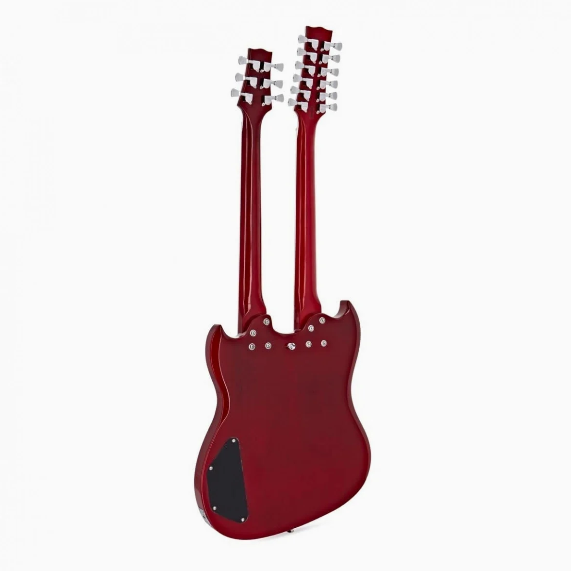 Gear4music Brooklyn chitarra elettrica a doppio manico con borsa da concerto