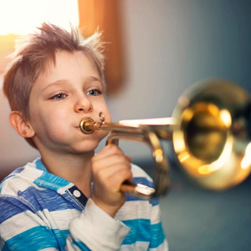 Tromba di cavalleria, pratico strumento musicale per orchestra Tromba in ottone qualificata per banda scolastica per banda scolastica