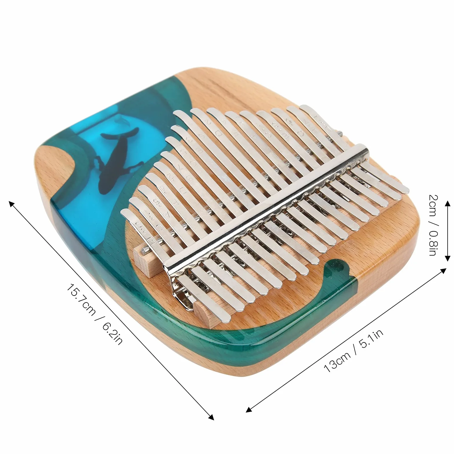 Kalimba 17 Key Finger Strumento musicale per pianoforte con adesivo Pollice in mogano Regali per pianoforte per bambini e principianti di pianoforte Professionale