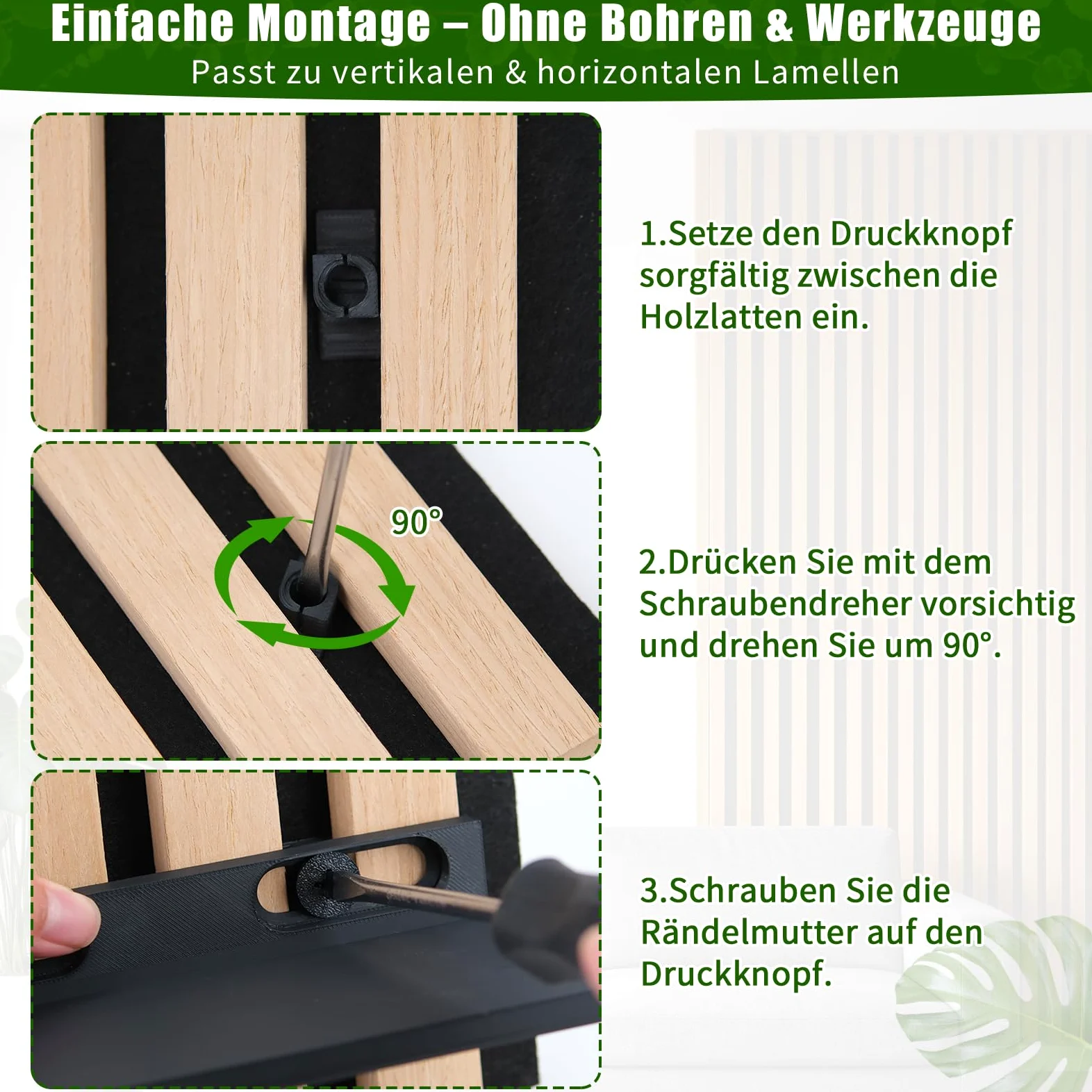 Meetory Scaffale per pannelli acustici - Set da 2 accessori per pannelli acustici senza foratura per pannelli verticali e orizzontali, organizer da parete, mensola da parete per soggiorno, camera da