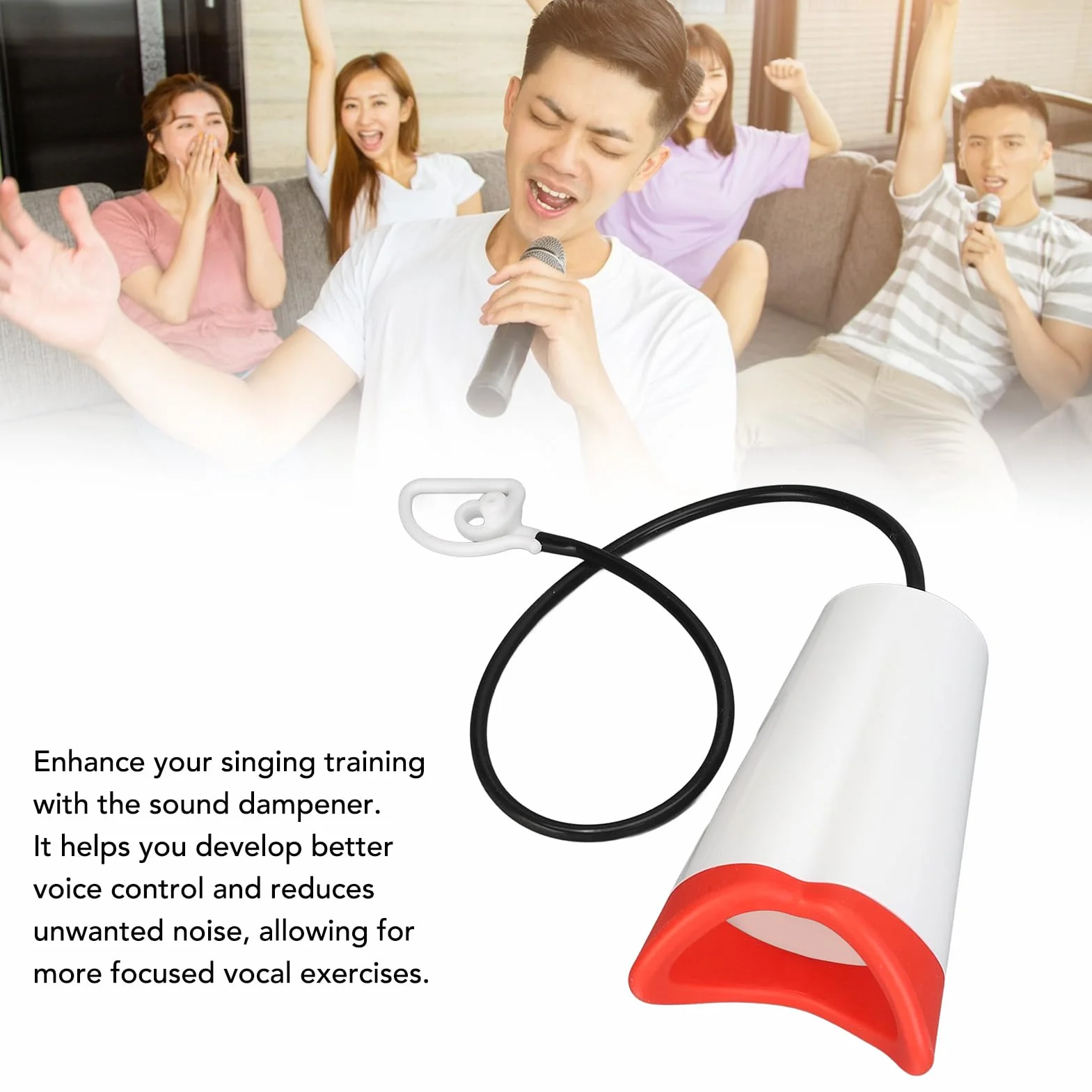 Vocal Damener, insonorizzatori Stress Voice Silenziatore Vocal Trainer Reduttore per pratiche di canto, attori, artisti, stanza di riscaldamento