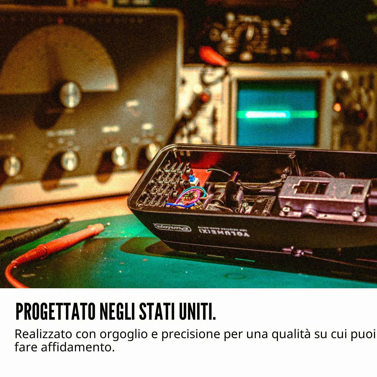 JIM DUNLOP - DVP4 Volume (X) Mini Pedal - Pedale Volume e Expression Ultra Compatto con Chassis in Alluminio, Tensione Rocker Regolabile, Uscita AUX per Accordatore o FX