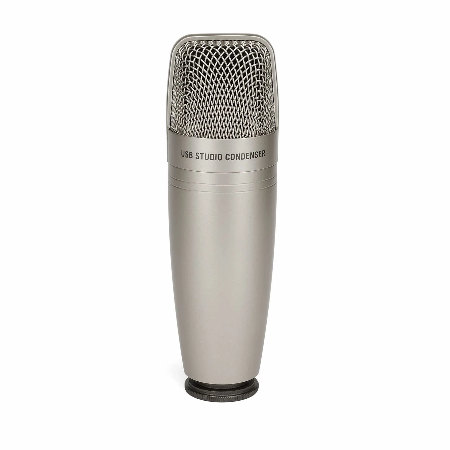 Samson C01U Pro - USB Studio Condenser Microphone with a Headphone Output for Zero-Latency Monitoring - Silver