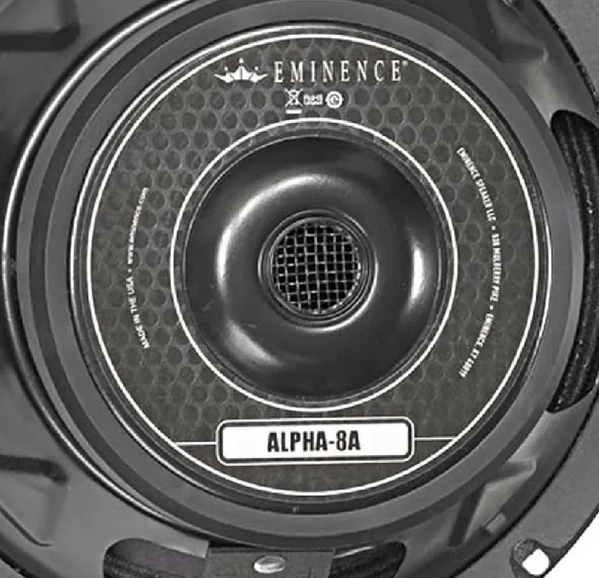 Eminence American Standard Alpha-8A - Altoparlante audio Pro da 8", 125 Watt a 8 Ohm, nero