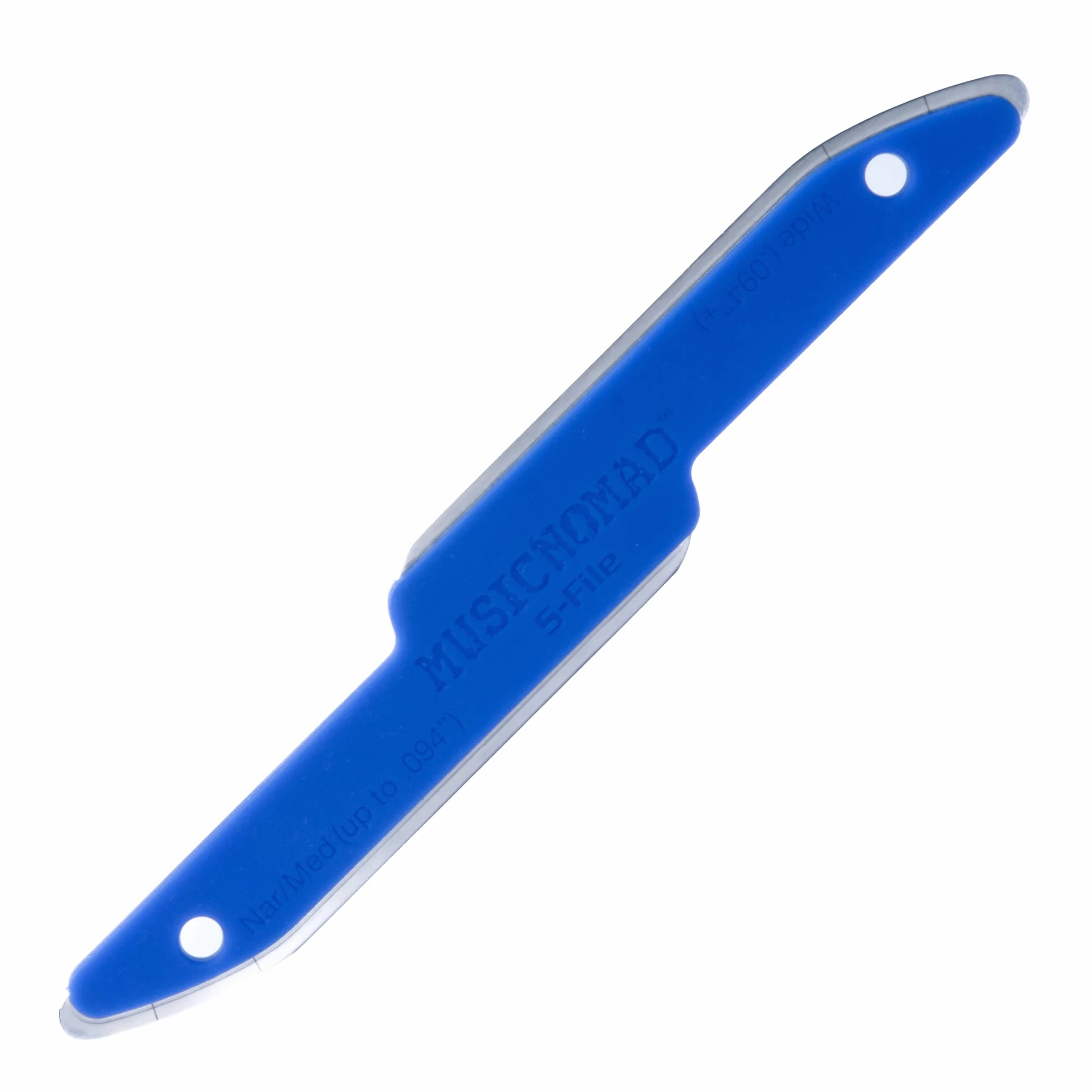 MusicNomad Safe Zone, MN850, Lima per coronare i tasti della chitarra con rivestimento diamantato e strumento liutaio, lima S