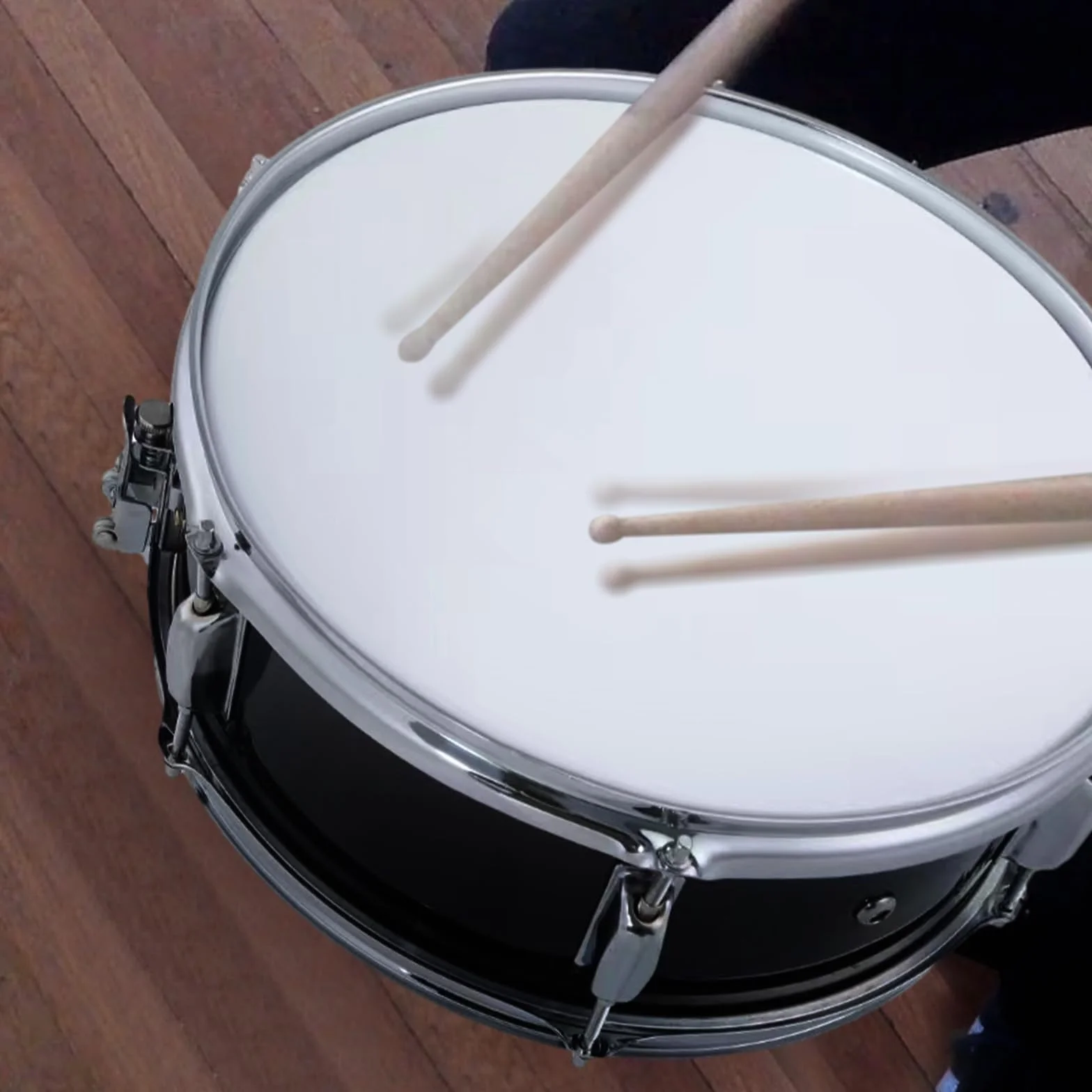 tamburo,Rullante da 12 pollici con bacchette Tracolla Chiave Strumento a percussione per studenti Principianti Rullante da marcia Set rullante portatile