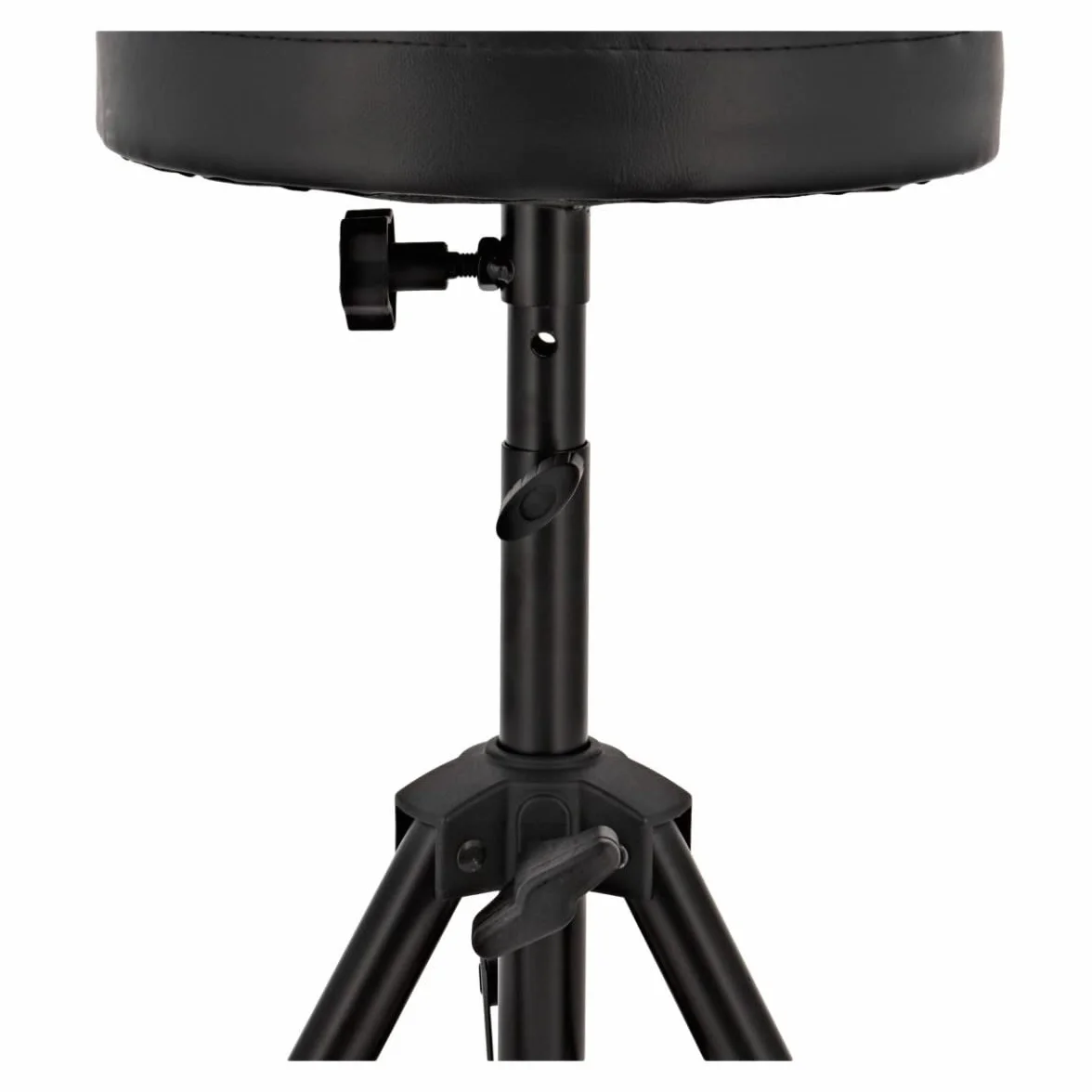 gear4music Sgabello Batteria Bambino Altezza 30 – 40 cm Nero