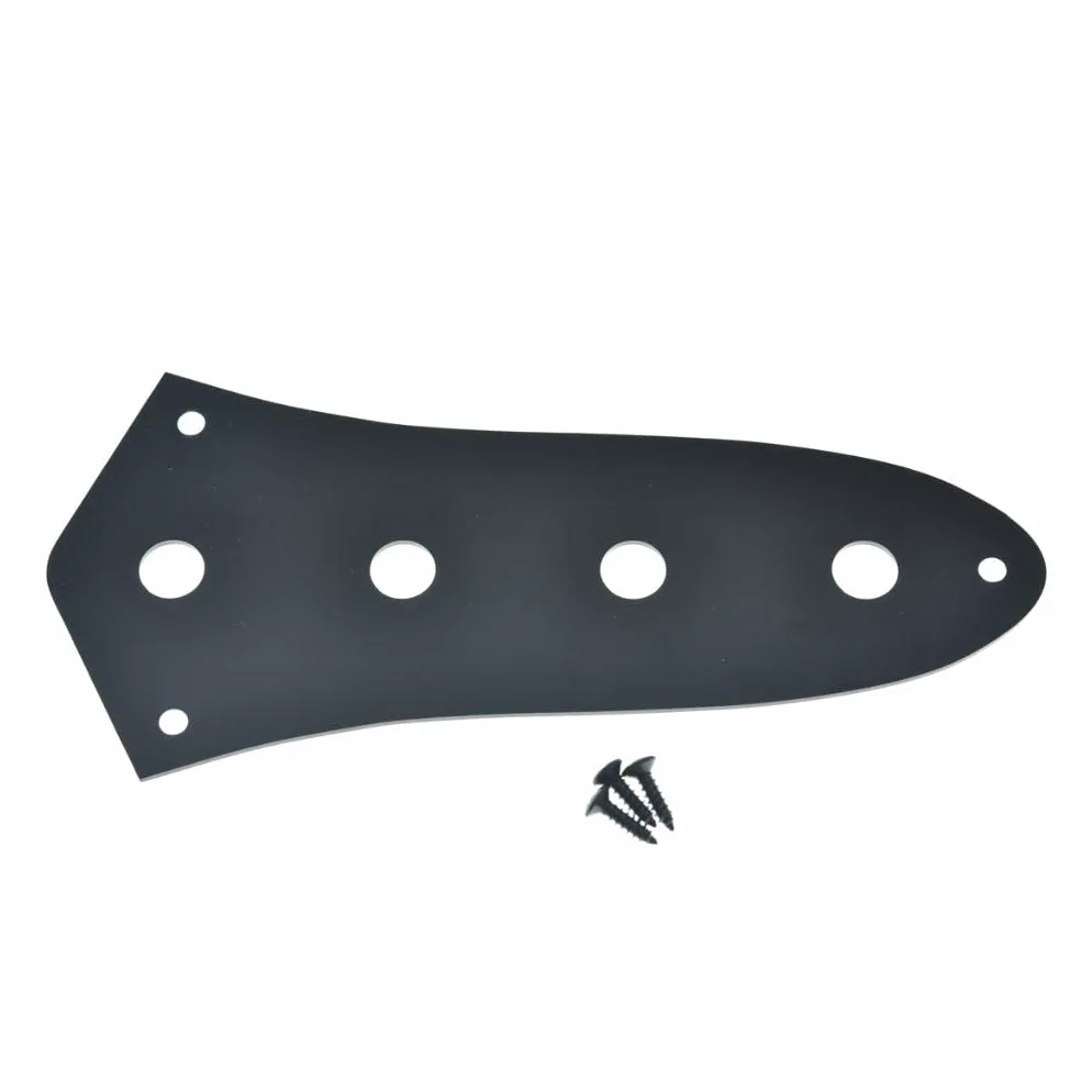 Dopro American Standard J Piastra di controllo basso Alluminio Anodizzato Jazz Bass JB Piastra di controllo con 3/8 "(9.5mm) CTS Pot Hole per Americano/Messicano Jazz Bass Nero