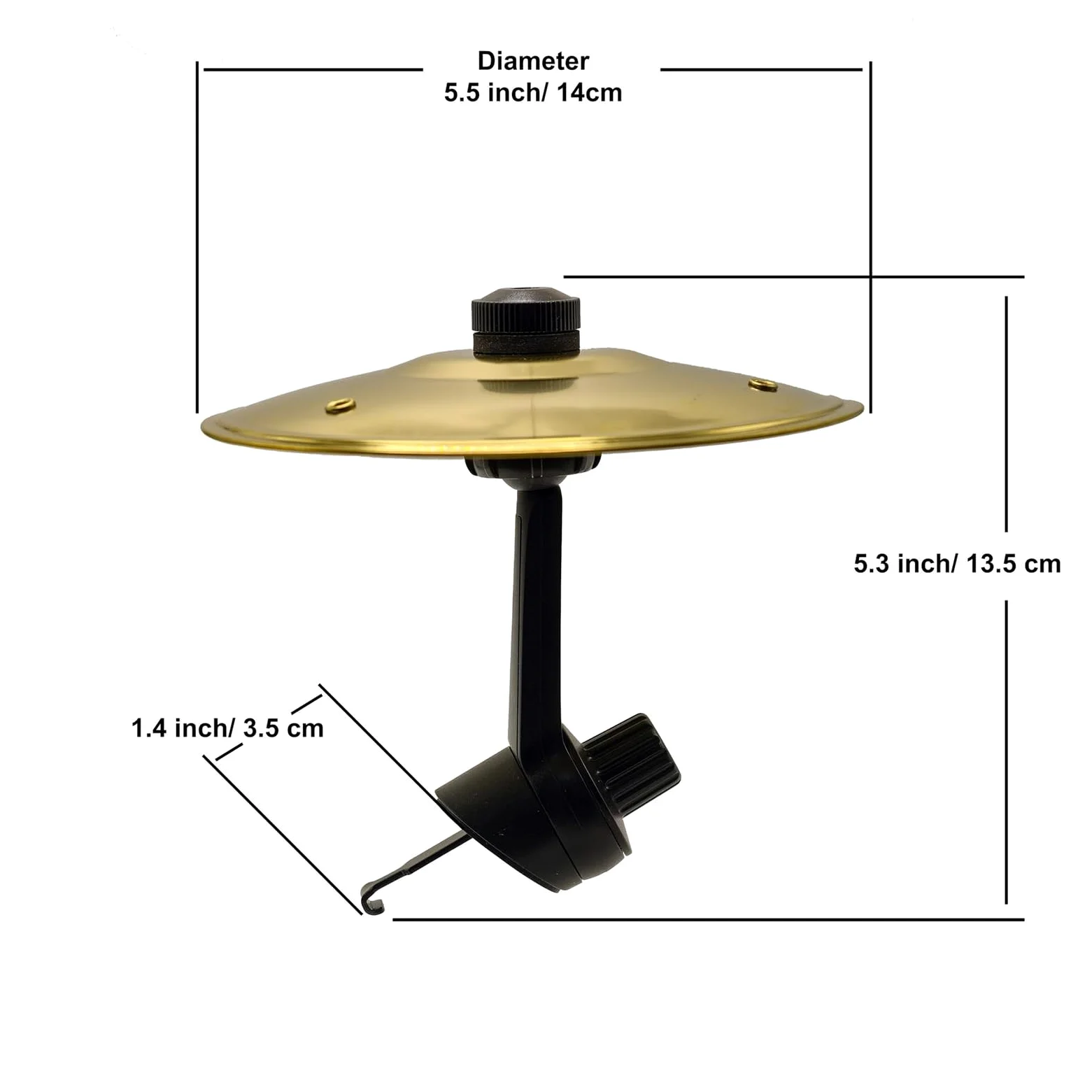 Car Drum, Low Volume Crash Drums, 5.51x5.51x5.31 Inches Percussion Equipment for Live Performance Recording Studio Marching Band Multi-Purpose Drumming Accessory
