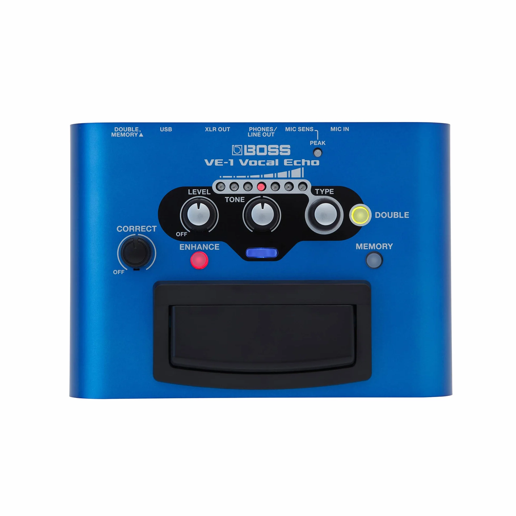 BOSS VE-1 Vocal Echo per Cantanti e Vocalist | Controllate il Suono della Vostra Voce in Tempo Reale | Aggiungete Ambienze Naturali o un Intenso Riverbero alla vostra Voce