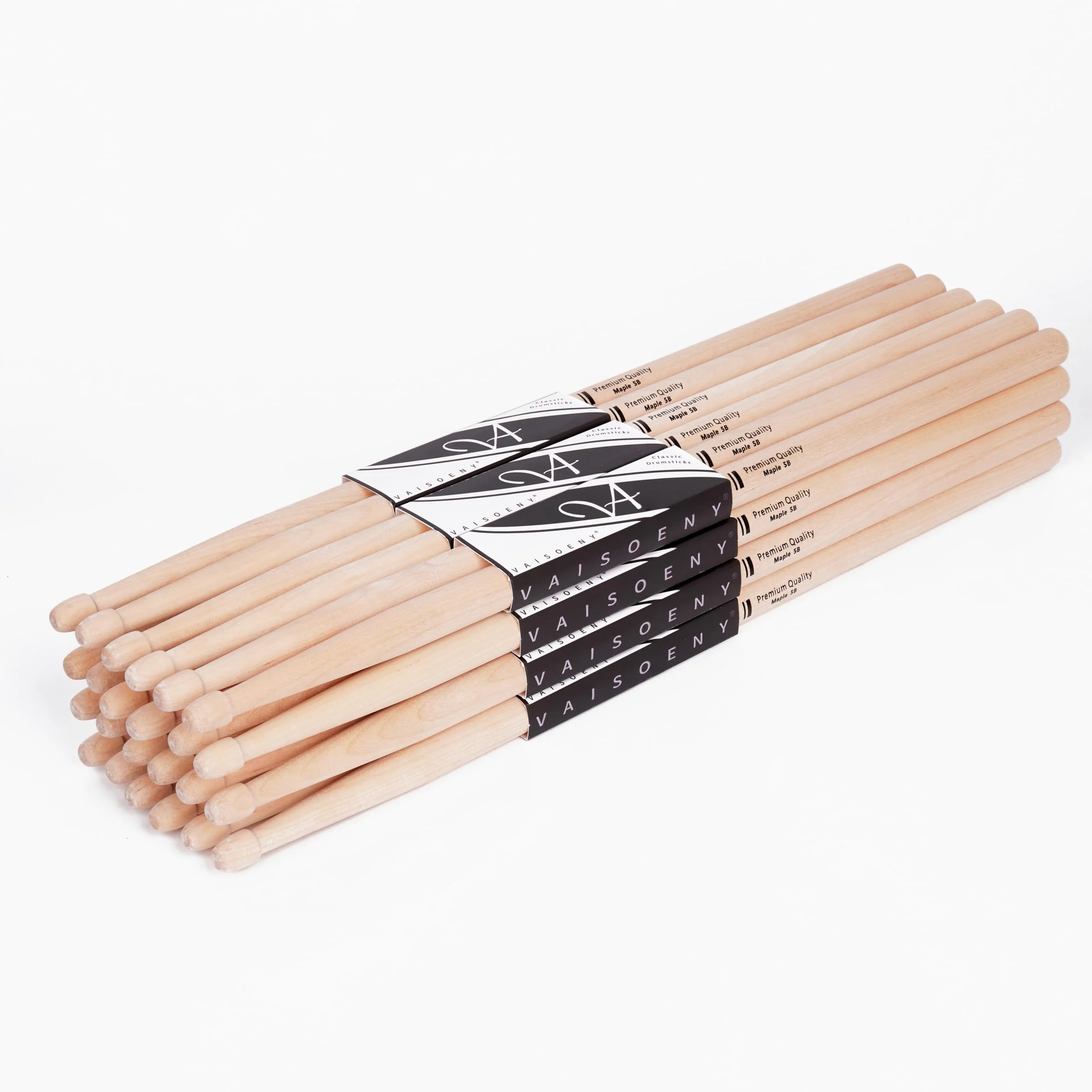 Bacchette batteria，bacchette per batteria 5B per adulti, 12 paia di bacchette per tamburi classici in legno d'acero per bambini, accessori per strumenti musicali professionali