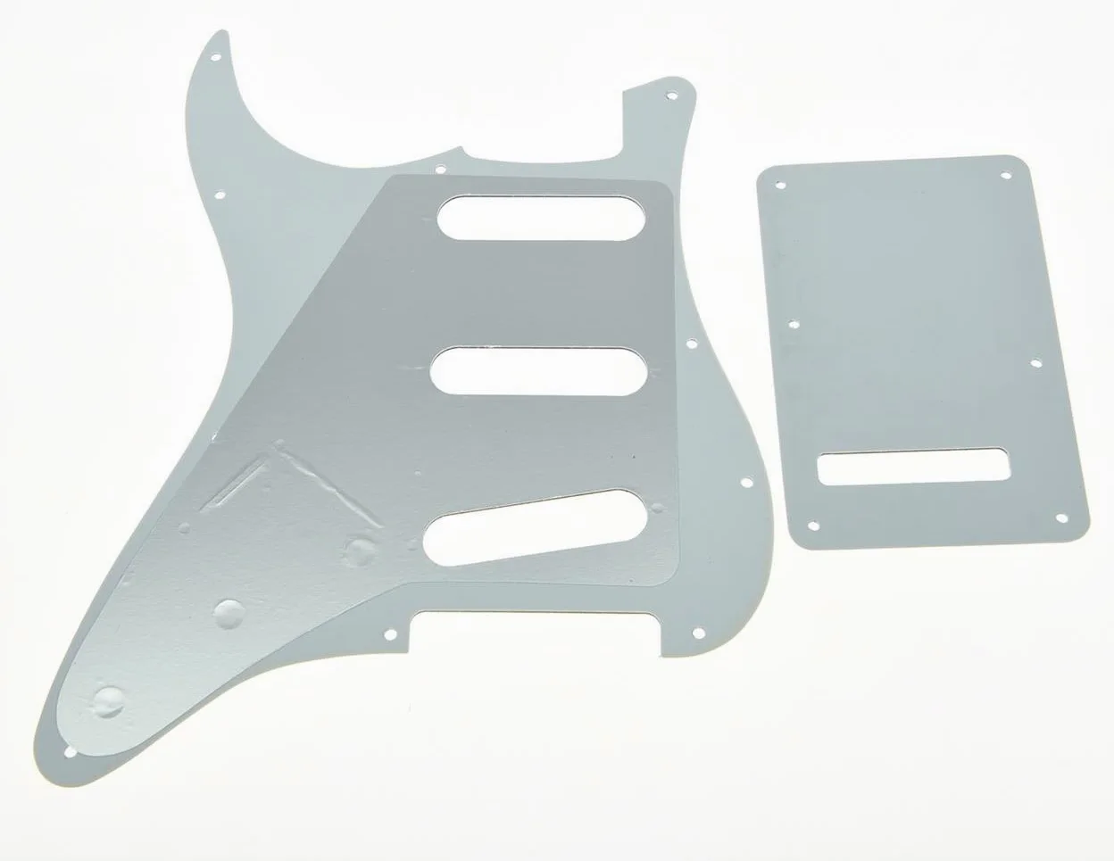 KAISH Battipenna a 11 fori ST/Strat Style SSS Pick Guard con piastra posteriore ST Tremolo Trem copertura per USA/Messico Stratocaster/Strat rosso perla