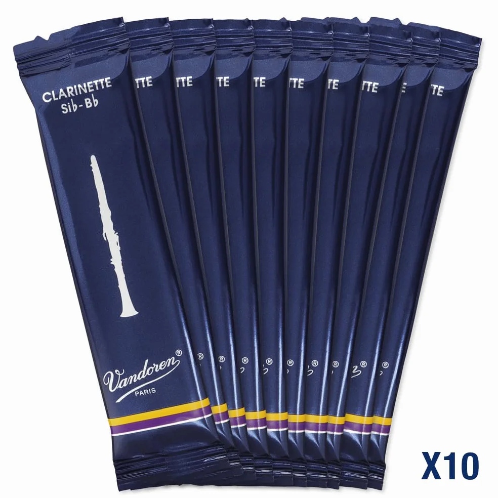 Vandoren Traditionnelles Boite De 10 Anches Clarinette Sib N.2,5